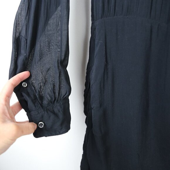 Isabel Marant Etoile Bateau Neckline Knee-Length Black Dress Size 40 - Picture 3 of 9